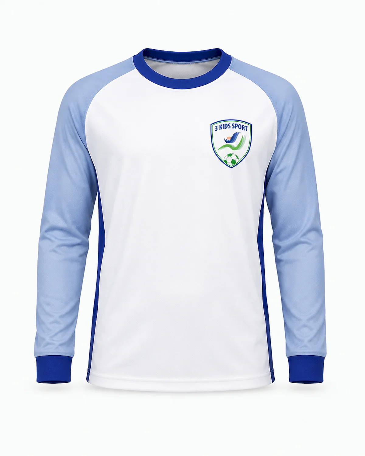 bluza-antrenament-copii-3-kids-sport-academy-alb-albastru Bluză Antrenament Copii 3 Kids Sport Academy Alb-Albastru