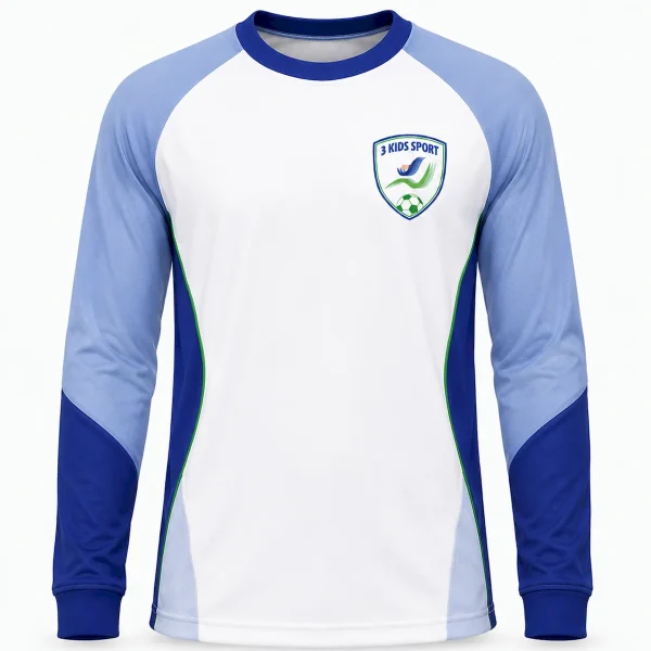 Bluză Antrenament Copii 3 Kids Sport Dynamic Alb-Bleu