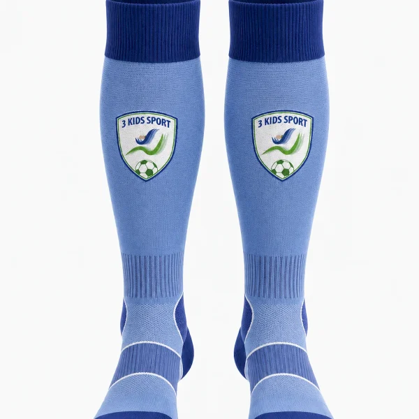 Jambiere fotbal copii 3 Kids Sport Technical Skyline Blue