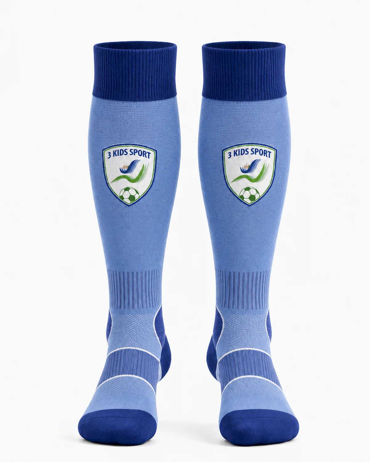 jambiere-fotbal-copii-3-kids-sport-technical-skyline-blue. Jambiere fotbal copii 3 Kids Sport Technical Skyline Blue