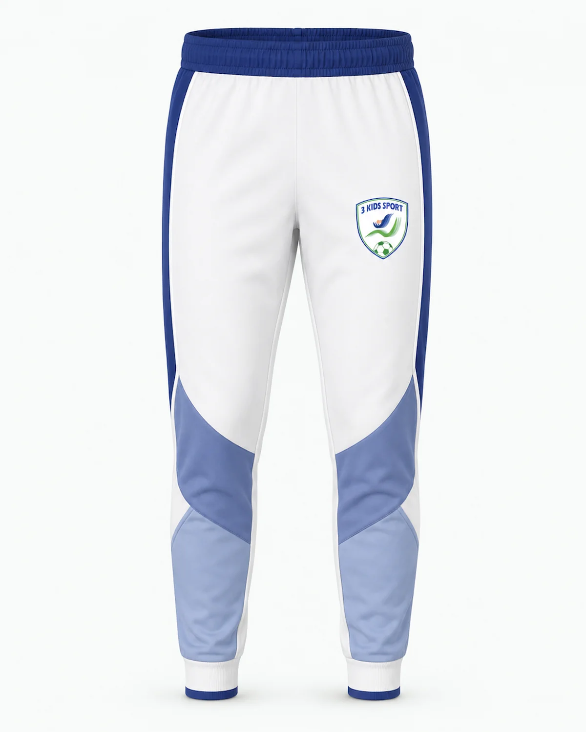 pantaloni-antrenament-fotbal-copii-white-blue Pantaloni de Antrenament Fotbal Copii 3 Kids Sport – White & Blue