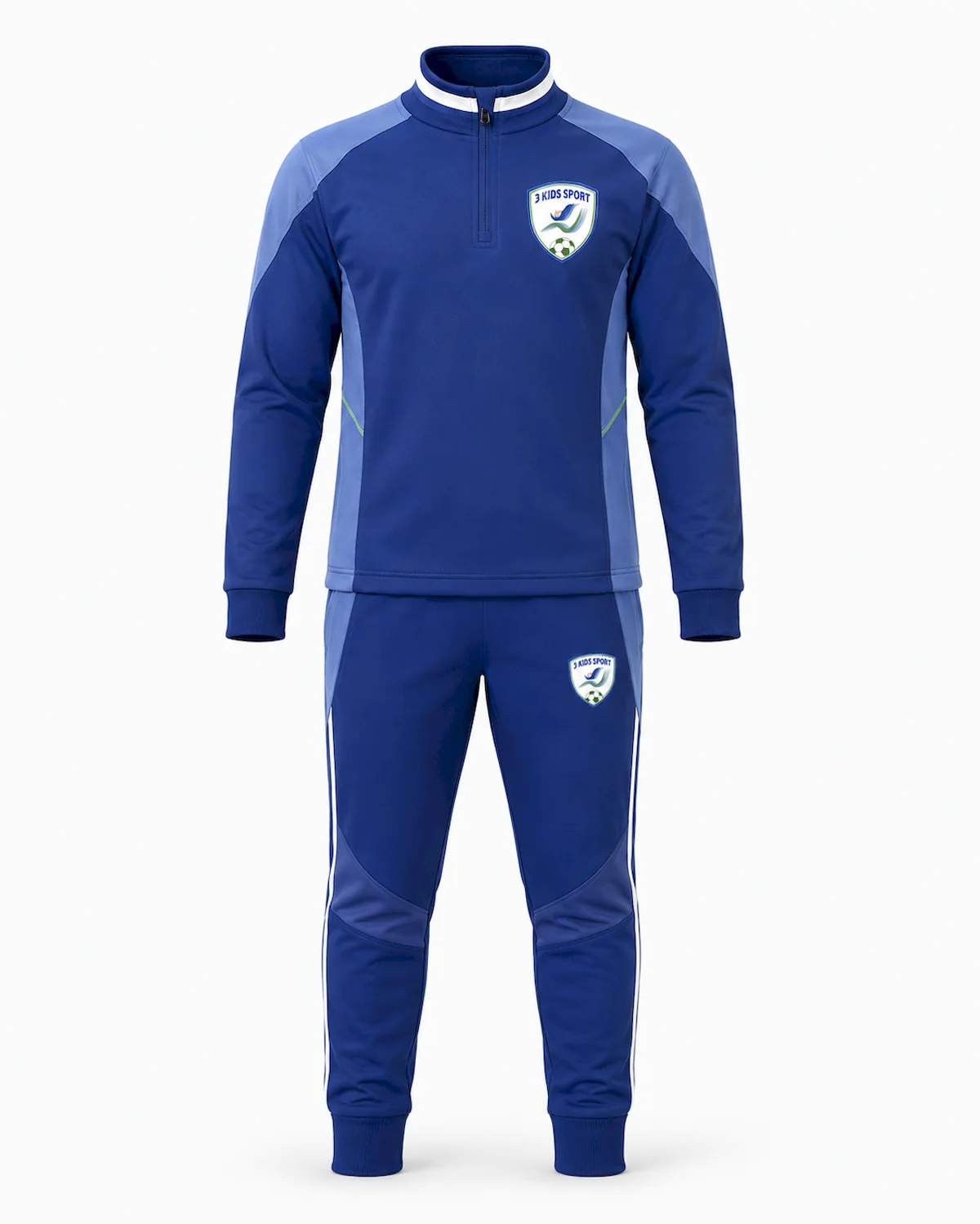 trening-fotbal-copii-3-kids-sport-albastru-regal-guler-inalt Trening Fotbal Copii 3 Kids Sport Albastru Regal cu Guler Înalt