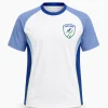 Tricou antrenament copii 3 Kids Sport – Alb cu Mâneci Albastre